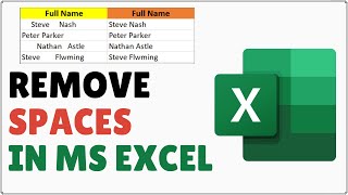 How to Remove Spaces in Excel [upl. by Volnak]