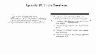 Episode 20 Imply Questions New PSAT Reading [upl. by Anifares182]