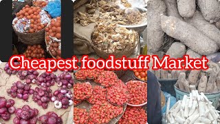 Cheapest foodstuffs Market in Nigeria food market viralvideo support [upl. by Selij730]