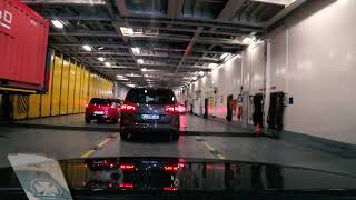 DFDS Seaways  AmsterdamNewcastle Fähre  Boarding und Hafeneinfahrt [upl. by Zemaj260]