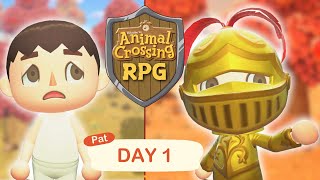 🔴 BRAND NEW Animal Crossing Challenge  ACRPG Day 1 [upl. by Eekorehc]