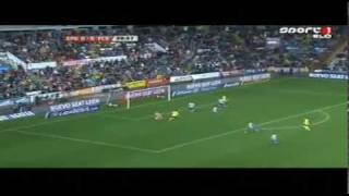 Sporting Gijon 0  1 Barcelona Highlights 30012010 [upl. by Nasar42]