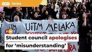 UiTM student council sorry for protest ‘misunderstanding’ [upl. by Anuahsed]