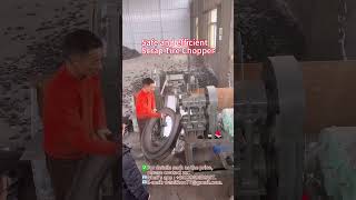 Safe and efficientScrap Tire Chopper machine tires recycling madeinchina [upl. by Nuy]