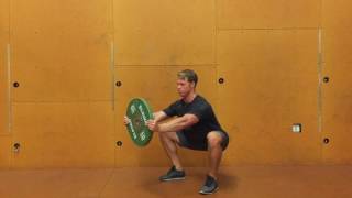 Weight Plate Counterbalance Squat [upl. by Notnelc]