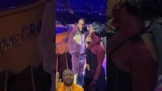 Burna boy meet Taylor Swift at the Grammys [upl. by Nael]