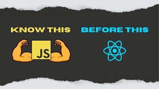 You Need To Know This In Javascript Before Diving Into React [upl. by Harvard221]