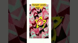 Diy tealight candle new craft diwali diy candle diwali daisyartandcraft5981 [upl. by Evars]