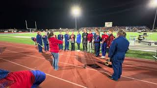 Selinsgrove vs Jersey Shore National Anthem amp Alma Matter  111023 Field Level [upl. by Reivaxe491]