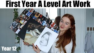 My First Year A LEVEL ART work coursework amp sketchbook  Raylee  R Studios [upl. by Birch899]