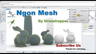 Rhino  Grasshopper Tutorial Ngon Mesh [upl. by Robinett239]