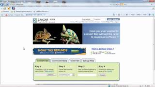 How to Download Free Music and Videos From Youtube Using Zamzar [upl. by Innob727]