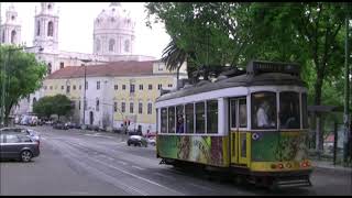 Historische Straßenbahn 28E Lissabon  Sightseeing in Lissabon HD Film [upl. by Utter]