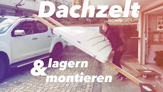 Dachzelt lagern und alleine montieren [upl. by Lleneg604]