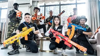 Nerf Guns War  Nerf Guns SWAT TEAM Takes Down Criminal Groups in EPIC Escape [upl. by Chantalle]