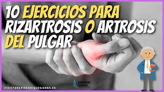 📝 Ejercicios para rizartrosis o artrosis del pulgar de la mano  Fortalecer musculatura y movilidad [upl. by Ssitnerp]