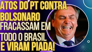 NINGUÉM FOI manifestações petistas pela prisã0 de Bolsonaro fracassam e viram piada [upl. by Anaujal]