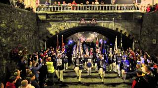 East Belfast Protestant Boys FB  Downshire Guiding Star FB Parade 2014 [upl. by Atinreb]