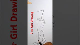 Easy girl drawing 🥰  Easy drawing  Asan Drawing  ছবি আঁকা  art easydrawstepbystep drawing [upl. by Tunnell]