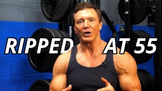 Keys to Looking Muscular amp Ripped at 55 Years Old [upl. by Nnylamme]