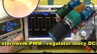 Sterownik PWM  regulator mocy silnika DC [upl. by Lucho]