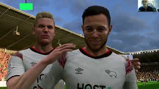 Derby County vs Bristol My reactions and comments gameplay EA Sports FC 24 [upl. by Oludoet569]