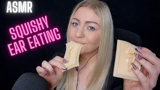 ASMR SQUISHY EAR EATING FOR SLEEP WHISPERING [upl. by Xilef]