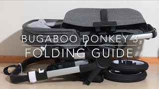 Bugaboo Donkey 3 Folding Guide [upl. by Hoffert]