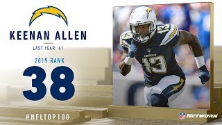 38 Keenan Allen WR Chargers  Top 100 Players of 2019  NFL [upl. by Tigges559]