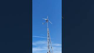 Wind test of a Istabreeze 1500W Wind Turbine [upl. by Lindley]