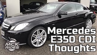 Mercedes E350 CDI Diesel Coupe 2010 C207 Opinion [upl. by Ayiotal]