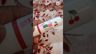 Labello strawberry lipbalm and Seba Med cherry lipbalm SPF30best lipbalm for dried chappy lips [upl. by Marci]