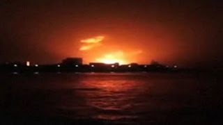 Indian submarine explodes in Mumbai [upl. by Adnorahs]