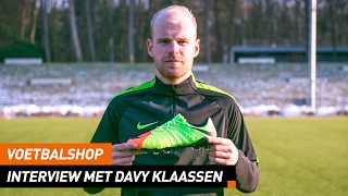 Voetbalshop  Interview met Davy Klaassen x Hypervenom 3 [upl. by Enalda16]