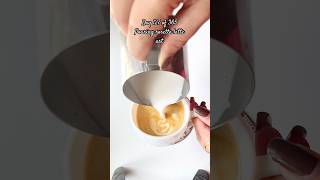 Rosetta latte art attempt🤍☕️ latte latteart coffee coffeeart 365daychallenge coffeelover [upl. by Idoj]