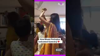 Bhumi pednekar dancing in ganpati bhumipednekar [upl. by Ellohcin]