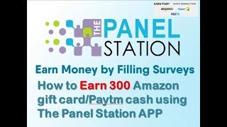 How to Earn Amazon gift card using The Panel Station APP  TPS review in Tamil [upl. by Keely862]