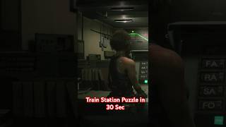 Resident Evil 3 Remake  Train Station Puzzle in 30 Second re3remake re3 re3nemesis [upl. by Nodnrb]