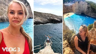 VLOG 3 Zatoka Wraku zwiedzanie samochodem Porto Roxa  Zakynthos [upl. by Nyrrat]