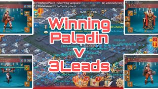 Lords Mobile Winning Paladin against 3 rally leads [upl. by Otrebron]