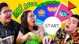 RULETA de SLIME ASQUEROSO con SKABECHE 🤢 ✄ Craftingeek [upl. by Akinuahs100]