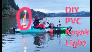 How to Build A DIY Kayak Stern Light With PVC Pipes [upl. by Annawal337]