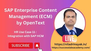 SAP Enterprise Content Management by OpenText HR Use Case 11 Integration with SAP HCM [upl. by Fonville]