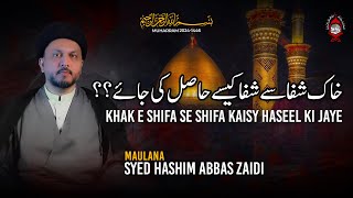 KHAK E SHIFA SE SHIFA KAISY HASEEL KI JAYE Maulana Syed Hashim Abbas Zaidi  Burrak Org [upl. by Nere867]