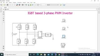 Three Phase PWM Inverter using MATLAB  Simulink [upl. by Lisandra]