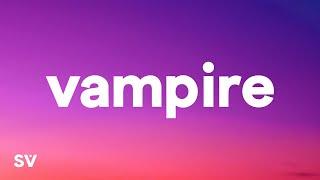 Olivia Rodrigo  vampire Lyrics [upl. by Frere]