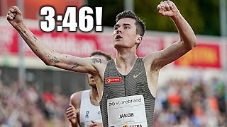 Jakob Ingebrigtsen Runs HISTORICALLY FAST MILE In Oslo  2022 Bislett Games  Dream Mile [upl. by Klimesh656]