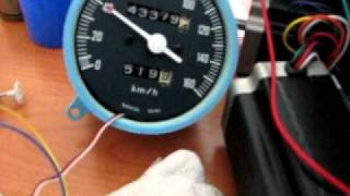 STM8S tachometer with RC servo 2 [upl. by Aubreir]