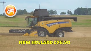 Harvest 2020  New Holland CX690 combine harvesting barley [upl. by Huxley]