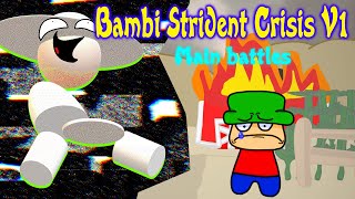 FNF VS Bambi Strident Crisis V1  Main Battles [upl. by Jesselyn]